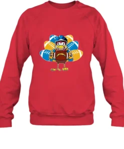Los Angeles Chargers Turkey Football Thanksgiving Sweatshirt 12 Los Angeles Chargers Turkey Football Thanksgiving Sweatshirt