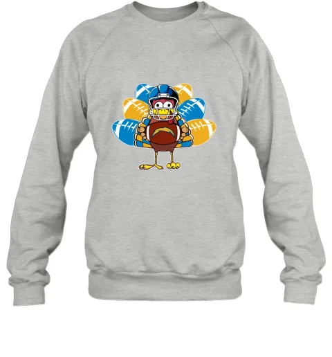 Los Angeles Chargers Turkey Football Thanksgiving Sweatshirt Los Angeles Chargers Turkey Football Thanksgiving Sweatshirt