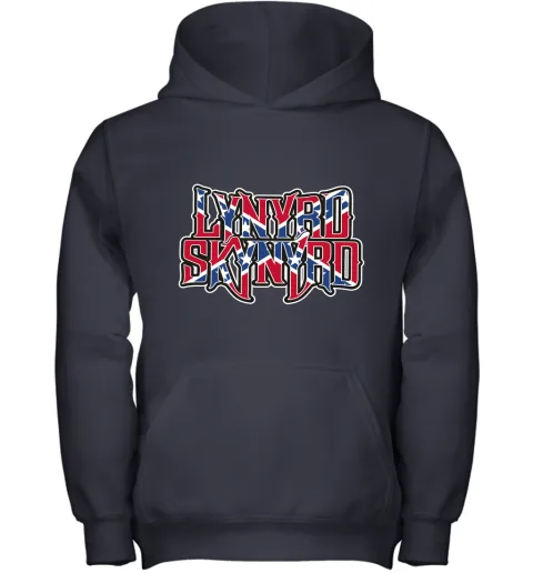 Lynyrd Skynyrd Rebel Flag Youth Hoodie Lynyrd Skynyrd Rebel Flag Youth Hoodie