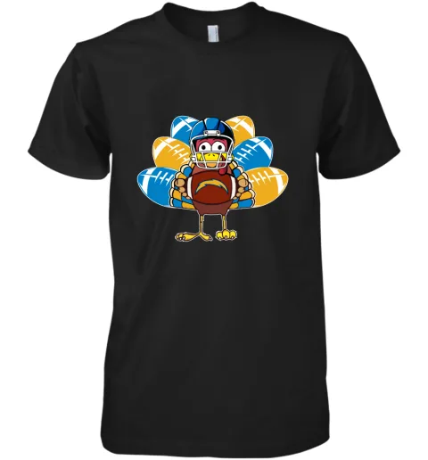 Los Angeles Chargers Turkey Football Thanksgiving Premium Men's T-Shirt Los Angeles Chargers Turkey Football Thanksgiving Premium Men's T-Shirt