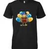 Los Angeles Chargers Turkey Football Thanksgiving Premium Men's T-Shirt