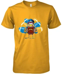 Los Angeles Chargers Turkey Football Thanksgiving Premium Men's T-Shirt 4 Los Angeles Chargers Turkey Football Thanksgiving Premium Men's T-Shirt