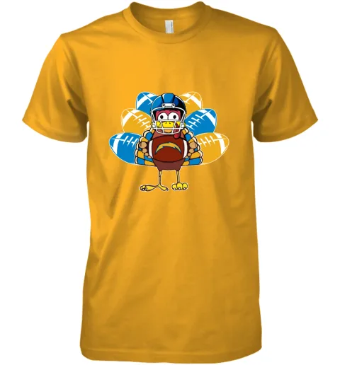 Los Angeles Chargers Turkey Football Thanksgiving Premium Men's T-Shirt Los Angeles Chargers Turkey Football Thanksgiving Premium Men's T-Shirt