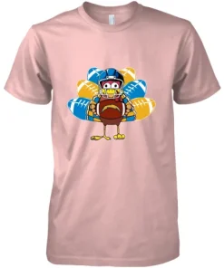 Los Angeles Chargers Turkey Football Thanksgiving Premium Men's T-Shirt 9 Los Angeles Chargers Turkey Football Thanksgiving Premium Men's T-Shirt