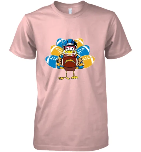 Los Angeles Chargers Turkey Football Thanksgiving Premium Men's T-Shirt Los Angeles Chargers Turkey Football Thanksgiving Premium Men's T-Shirt