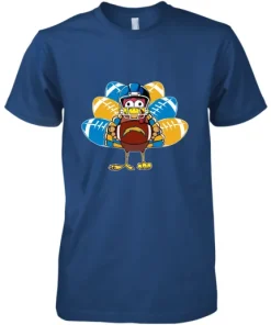 Los Angeles Chargers Turkey Football Thanksgiving Premium Men's T-Shirt 8 Los Angeles Chargers Turkey Football Thanksgiving Premium Men's T-Shirt