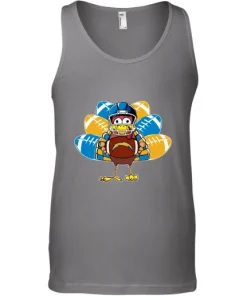 Los Angeles Chargers Turkey Football Thanksgiving Tank Top 8 Los Angeles Chargers Turkey Football Thanksgiving Tank Top