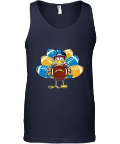 Los Angeles Chargers Turkey Football Thanksgiving Tank Top 4 Los Angeles Chargers Turkey Football Thanksgiving Tank Top