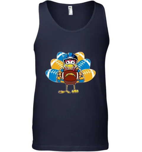 Los Angeles Chargers Turkey Football Thanksgiving Tank Top Los Angeles Chargers Turkey Football Thanksgiving Tank Top