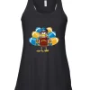 Los Angeles Chargers Turkey Football Thanksgiving Racerback Tank