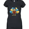 Los Angeles Chargers Turkey Football Thanksgiving Women's V-Neck T-Shirt