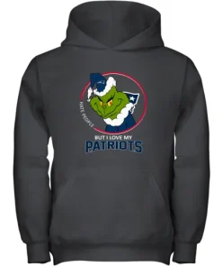 I Hate People But I Love My New England Patriots Grinch NFL Youth Hoodie 4 I Hate People But I Love My New England Patriots Grinch NFL Youth Hoodie