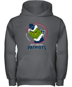 I Hate People But I Love My New England Patriots Grinch NFL Youth Hoodie 11 I Hate People But I Love My New England Patriots Grinch NFL Youth Hoodie