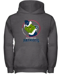 I Hate People But I Love My New England Patriots Grinch NFL Youth Hoodie 10 I Hate People But I Love My New England Patriots Grinch NFL Youth Hoodie