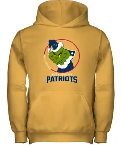I Hate People But I Love My New England Patriots Grinch NFL Youth Hoodie 5 I Hate People But I Love My New England Patriots Grinch NFL Youth Hoodie