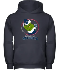 I Hate People But I Love My New England Patriots Grinch NFL Youth Hoodie 6 I Hate People But I Love My New England Patriots Grinch NFL Youth Hoodie