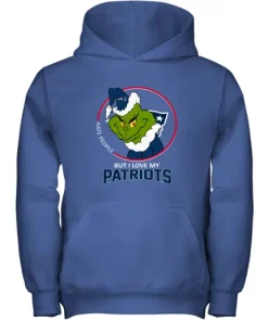 I Hate People But I Love My New England Patriots Grinch NFL Youth Hoodie 12 I Hate People But I Love My New England Patriots Grinch NFL Youth Hoodie