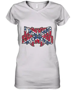 Lynyrd Skynyrd Rebel Flag Women's V-Neck T-Shirt