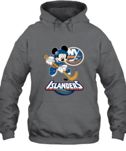 NHL Hockey Mickey Mouse Team New York Islanders Hoodie