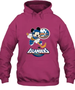 NHL Hockey Mickey Mouse Team New York Islanders Hoodie