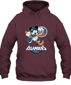 NHL Hockey Mickey Mouse Team New York Islanders Hoodie