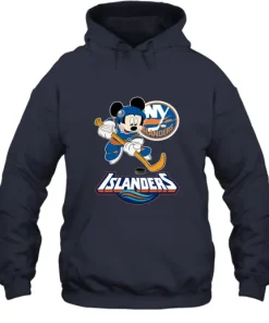NHL Hockey Mickey Mouse Team New York Islanders Hoodie