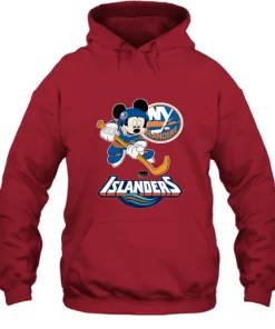 NHL Hockey Mickey Mouse Team New York Islanders Hoodie