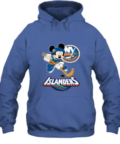 NHL Hockey Mickey Mouse Team New York Islanders Hoodie