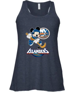 NHL Hockey Mickey Mouse Team New York Islanders Racerback Tank 12 NHL Hockey Mickey Mouse Team New York Islanders Racerback Tank