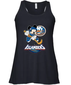 NHL Hockey Mickey Mouse Team New York Islanders Racerback Tank 10 NHL Hockey Mickey Mouse Team New York Islanders Racerback Tank