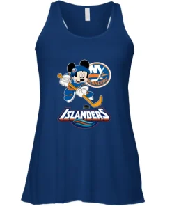 NHL Hockey Mickey Mouse Team New York Islanders Racerback Tank 9 NHL Hockey Mickey Mouse Team New York Islanders Racerback Tank