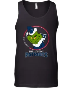 I Hate People But I Love My New England Patriots Grinch NFL Tank Top 4 I Hate People But I Love My New England Patriots Grinch NFL Tank Top