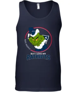 I Hate People But I Love My New England Patriots Grinch NFL Tank Top 5 I Hate People But I Love My New England Patriots Grinch NFL Tank Top