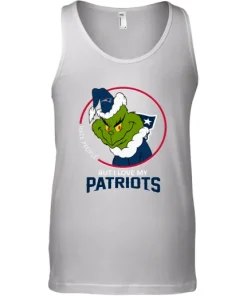 I Hate People But I Love My New England Patriots Grinch NFL Tank Top