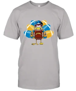 Los Angeles Chargers Turkey Football Thanksgiving Unisex Jersey Tee 12 Los Angeles Chargers Turkey Football Thanksgiving Unisex Jersey Tee