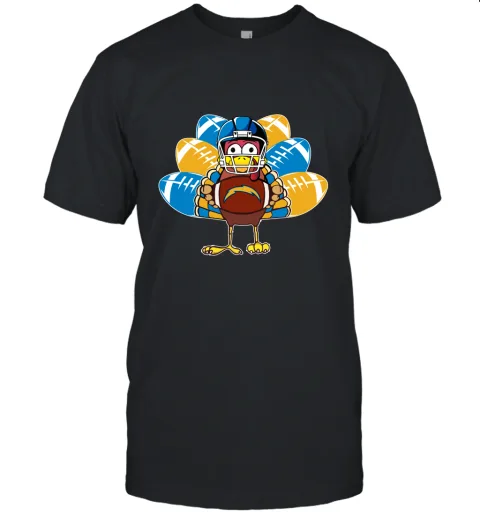 Los Angeles Chargers Turkey Football Thanksgiving Unisex Jersey Tee Los Angeles Chargers Turkey Football Thanksgiving Unisex Jersey Tee