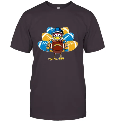 Los Angeles Chargers Turkey Football Thanksgiving Unisex Jersey Tee Los Angeles Chargers Turkey Football Thanksgiving Unisex Jersey Tee