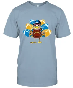 Los Angeles Chargers Turkey Football Thanksgiving Unisex Jersey Tee 9 Los Angeles Chargers Turkey Football Thanksgiving Unisex Jersey Tee