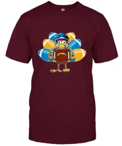 Los Angeles Chargers Turkey Football Thanksgiving Unisex Jersey Tee 7 Los Angeles Chargers Turkey Football Thanksgiving Unisex Jersey Tee