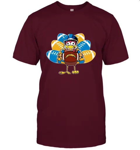 Los Angeles Chargers Turkey Football Thanksgiving Unisex Jersey Tee Los Angeles Chargers Turkey Football Thanksgiving Unisex Jersey Tee