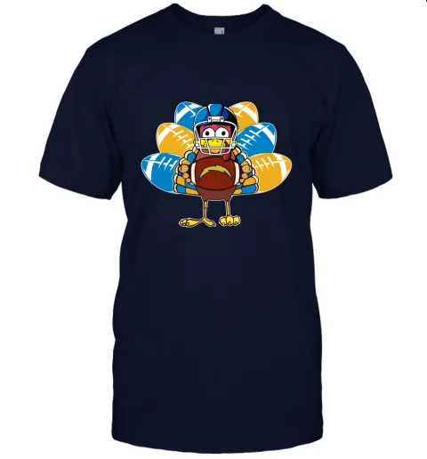 Los Angeles Chargers Turkey Football Thanksgiving Unisex Jersey Tee Los Angeles Chargers Turkey Football Thanksgiving Unisex Jersey Tee