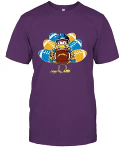 Los Angeles Chargers Turkey Football Thanksgiving Unisex Jersey Tee 8 Los Angeles Chargers Turkey Football Thanksgiving Unisex Jersey Tee