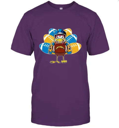 Los Angeles Chargers Turkey Football Thanksgiving Unisex Jersey Tee Los Angeles Chargers Turkey Football Thanksgiving Unisex Jersey Tee