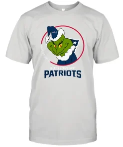 I Hate People But I Love My New England Patriots Grinch NFL Unisex Jersey Tee