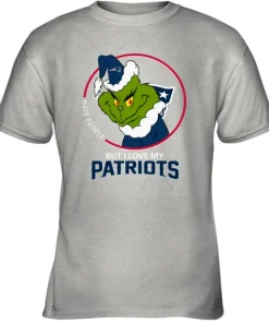 I Hate People But I Love My New England Patriots Grinch NFL Youth T-Shirt 13 I Hate People But I Love My New England Patriots Grinch NFL Youth T-Shirt