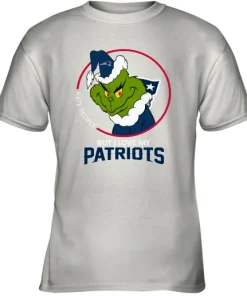 I Hate People But I Love My New England Patriots Grinch NFL Youth T-Shirt