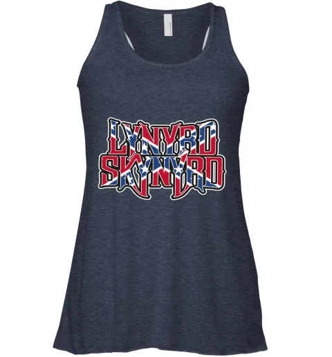 Lynyrd Skynyrd Rebel Flag Racerback Tank Lynyrd Skynyrd Rebel Flag Racerback Tank