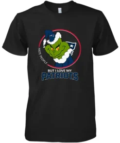 I Hate People But I Love My New England Patriots Grinch NFL Premium Men's T-Shirt 4 I Hate People But I Love My New England Patriots Grinch NFL Premium Men's T-Shirt