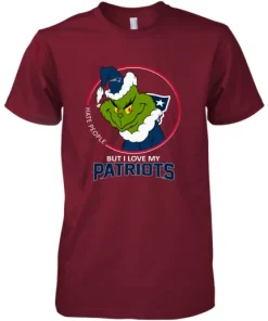 I Hate People But I Love My New England Patriots Grinch NFL Premium Men's T-Shirt 12 I Hate People But I Love My New England Patriots Grinch NFL Premium Men's T-Shirt