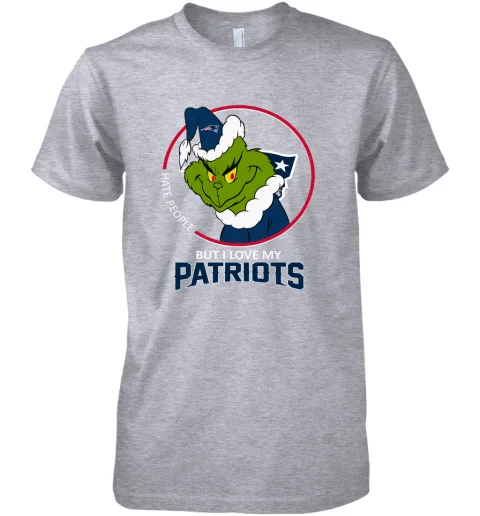 I Hate People But I Love My New England Patriots Grinch NFL Premium Men's T-Shirt I Hate People But I Love My New England Patriots Grinch NFL Premium Men's T-Shirt